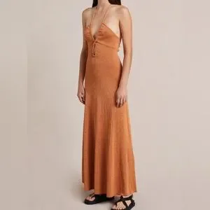 BEC + BRIDGE Indya Knit Maxi Dress in Desert Sun | Size 8 | Designed + Made in Australia | Loved By 10M Women Globally